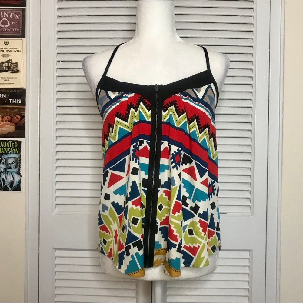 NWT Graphic Print Top by Monteau